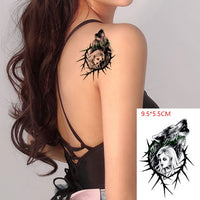 Waterproof Temporary Tattoo Sticker of body Love wave tattoo small size tatto stickers flash tatoo fake tattoos for girl women
