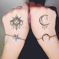 Waterproof Temporary Tattoo Sticker of body Love wave tattoo small size tatto stickers flash tatoo fake tattoos for girl women