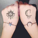 Waterproof Temporary Tattoo Sticker of body Love wave tattoo small size tatto stickers flash tatoo fake tattoos for girl women