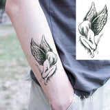 Waterproof Temporary Tattoo Sticker of body Love wave tattoo small size tatto stickers flash tatoo fake tattoos for girl women