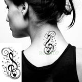 Waterproof Temporary Tattoo Sticker of body Love wave tattoo small size tatto stickers flash tatoo fake tattoos for girl women