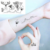 Waterproof Temporary Tattoo Sticker of body Love wave tattoo small size tatto stickers flash tatoo fake tattoos for girl women