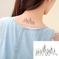 Waterproof Temporary Tattoo Sticker Black Word angel devil bull cross English Letters Flash Tatoo Fake Tatto for Woman Men