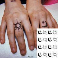 Waterproof Temporary Tattoo Sticker Black Word angel devil bull cross English Letters Flash Tatoo Fake Tatto for Woman Men