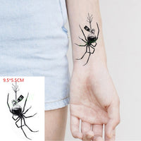 Waterproof Temporary Tattoo Sticker Black Word angel devil bull cross English Letters Flash Tatoo Fake Tatto for Woman Men