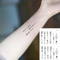 Waterproof Temporary Tattoo Sticker Black Word angel devil bull cross English Letters Flash Tatoo Fake Tatto for Woman Men