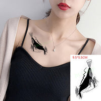Waterproof Temporary Tattoo Sticker Black Word angel devil bull cross English Letters Flash Tatoo Fake Tatto for Woman Men