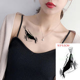 Waterproof Temporary Tattoo Sticker Black Word angel devil bull cross English Letters Flash Tatoo Fake Tatto for Woman Men