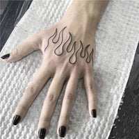 Waterproof Temporary Tattoo Sticker Black Word angel devil bull cross English Letters Flash Tatoo Fake Tatto for Woman Men