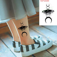 Waterproof Temporary Tattoo Sticker Black Word angel devil bull cross English Letters Flash Tatoo Fake Tatto for Woman Men