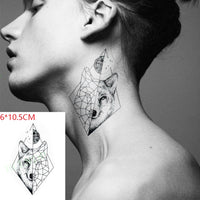 Waterproof Temporary Tattoo Sticker Black Word angel devil bull cross English Letters Flash Tatoo Fake Tatto for Woman Men