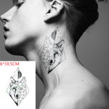 Waterproof Temporary Tattoo Sticker Black Word angel devil bull cross English Letters Flash Tatoo Fake Tatto for Woman Men