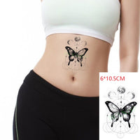 Waterproof Temporary Tattoo Sticker Black Word angel devil bull cross English Letters Flash Tatoo Fake Tatto for Woman Men